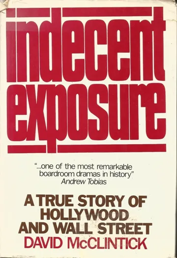 First-edition cover of Indecent Exposure by David McClintick